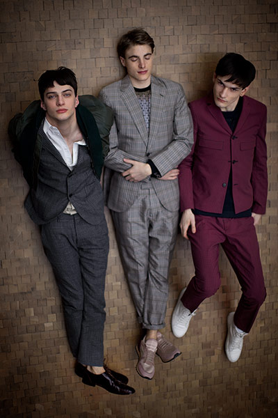 Mens Fashion : Suits: Three male model wearing suits