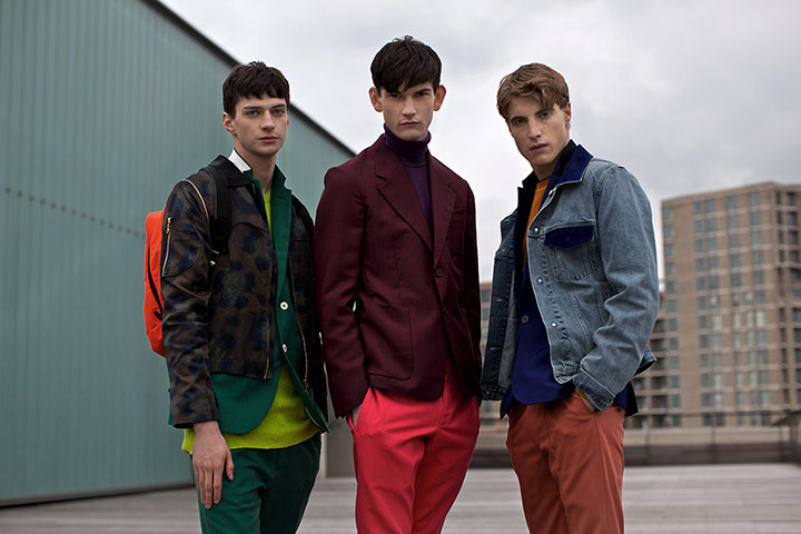 Mens Fashion : Suits: Three male model wearing suits