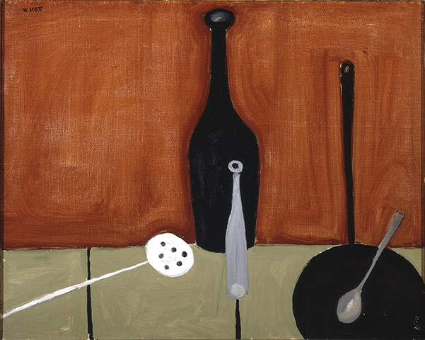 William Scott: Bottle and Fish Slice  by William Scott