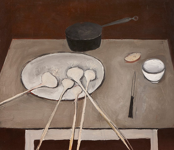 William Scott: Still Life with Garlic  by William Scott