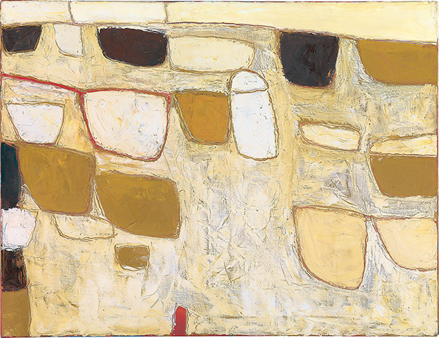 William Scott: Ochre Still Life by William Scott