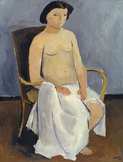 William Scott: Seated Nude by William Scott
