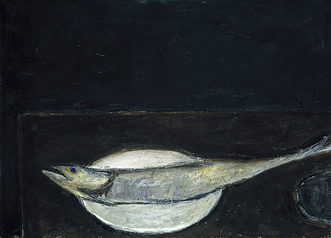 William Scott: Mackerel On A Plate by William Scott