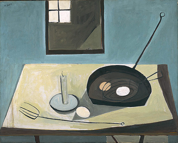 William Scott: Still Life With Candlestick by William Scott