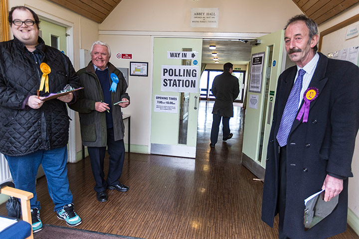 Sean Smith in Eastleigh: Conservative, Liberal and UKIP tellers