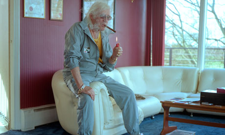 Jimmy Savile in his Leeds penthouse