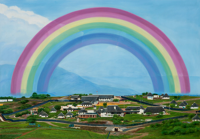 January art: Rainbow over Nkandla