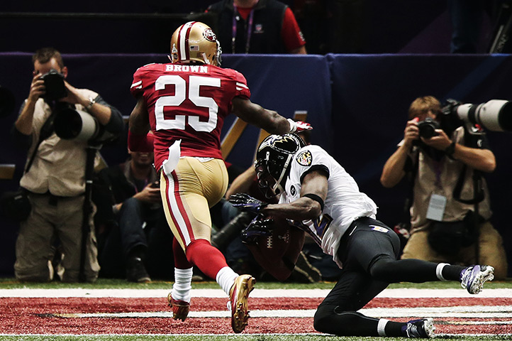 Super Bowl XLVII: Flacco goes for it all and finds it! 