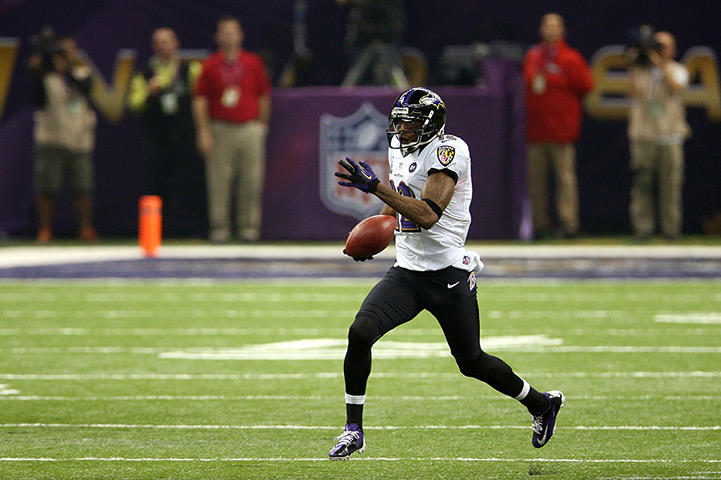 Super Bowl XLVII: Jacoby Jones from the very back of his end zone takes it 