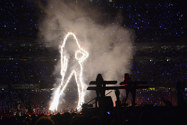 Beyonce: Pyrotechnics in Beyonce's show