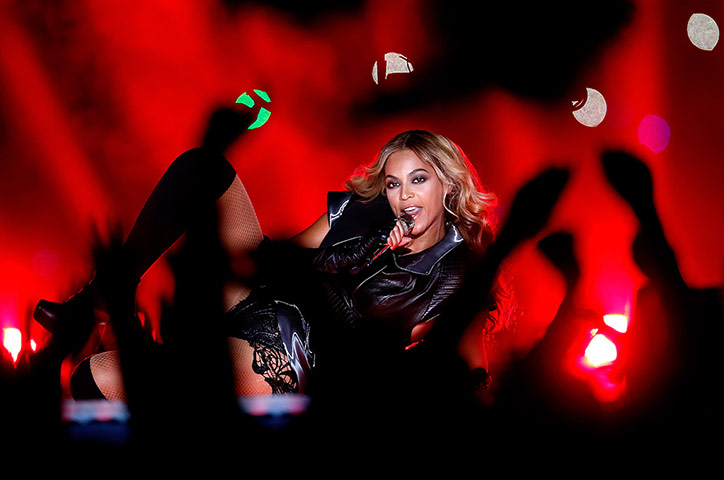 Beyonce: Beyonce during her Super Bowl XLVII halftime show 