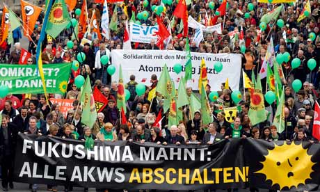 Anti-nuclear demonstration in Cologne, Germany