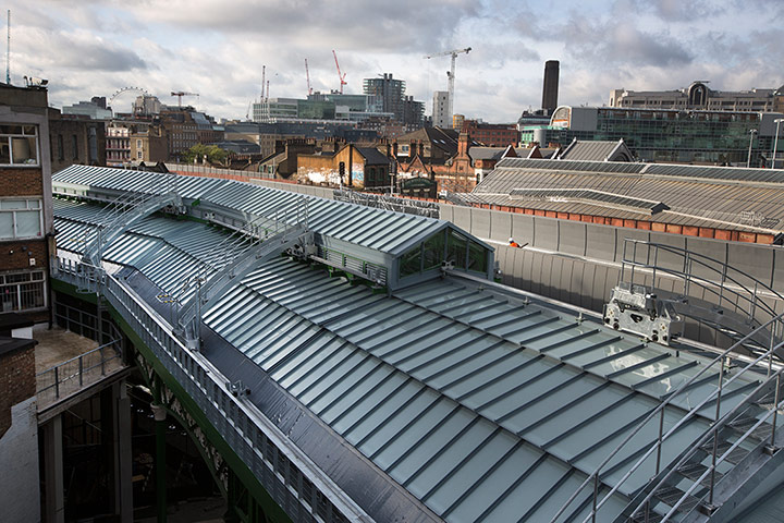 Borough Market: The new roof at Borough Market