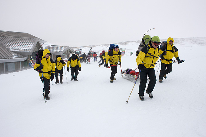 Mountain rescue: The team leave their Inverdruie HQ 