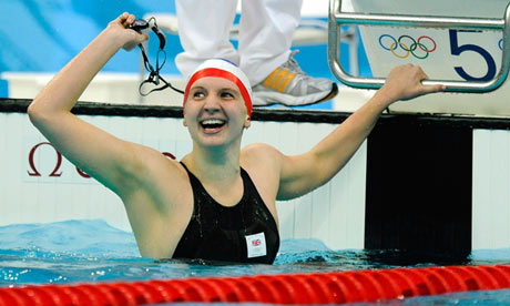 Goodbye to all that: Adlington celebrates gold in the women's 400m freestyle in Beijing.