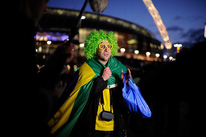 England v Brazil TJ: Brazil fan