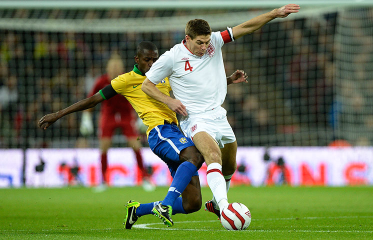 England v Brazil TJ2: Steven Gerrard 