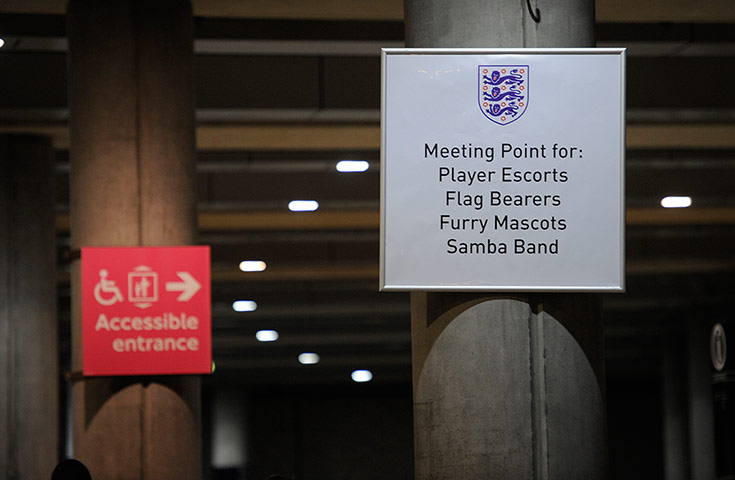 England v Brazil TJ3: Sign at Wembley