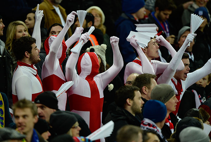 England v Brazil TJ3: England fans