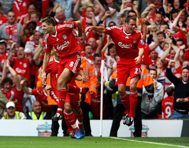 Jamie Carragher's career: Liverpool v Middlesbrough 2008 - Premier League