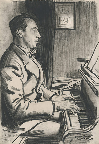 Birmingham Rep: A portrait of Sir Barry Jackson by Laura Knight, 1924