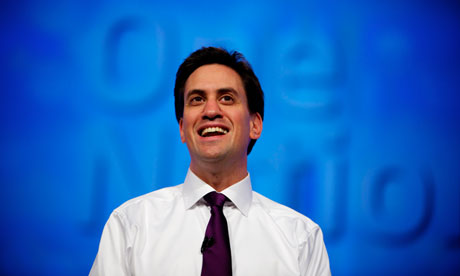 Ed Miliband in front of One Nation backdrop