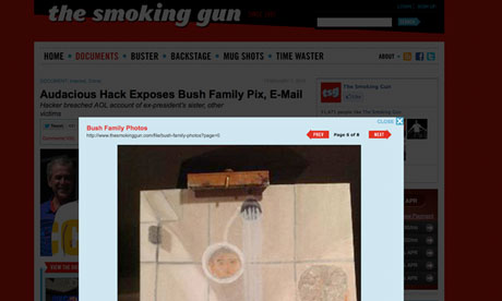 George Bush portraits Smoking Gun