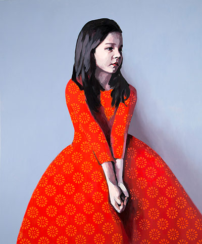 Claerwen James: Girl in a Red Dress 2012