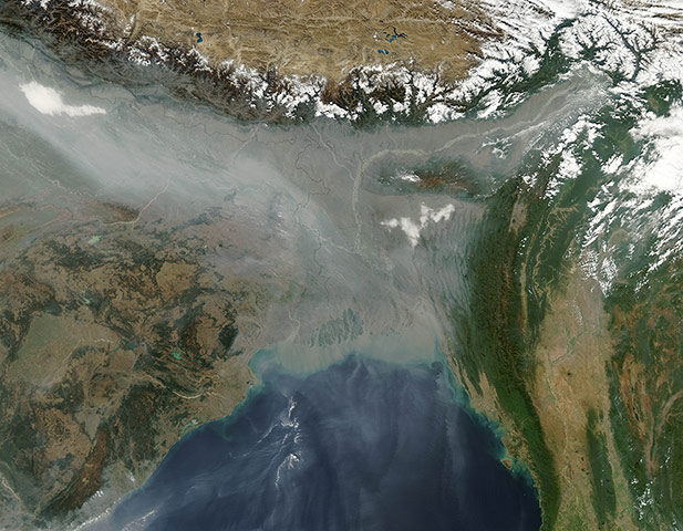 Satellite Eye: Haze hovered over the Indo-Gangetic Plain