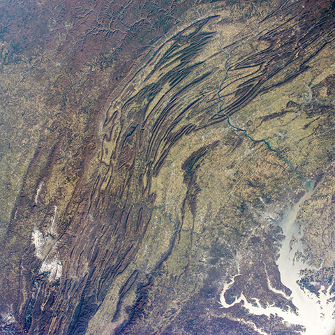 Satellite Eye: Appalachian Mountains