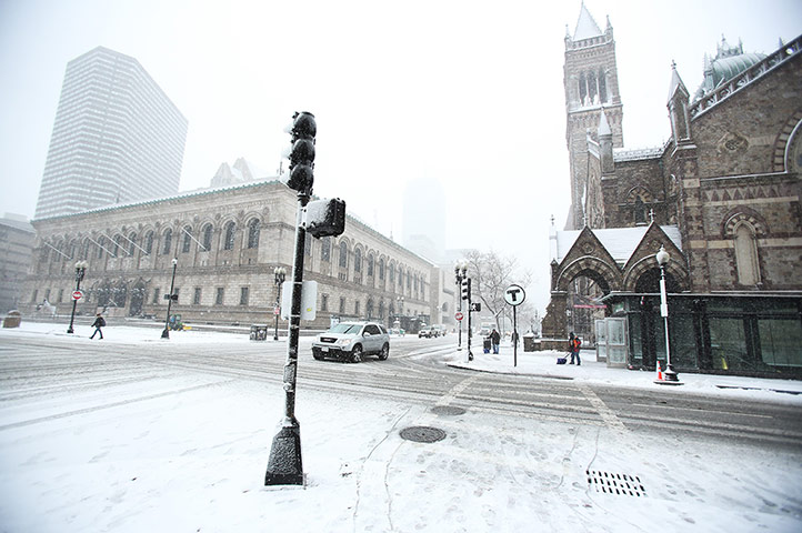 US snow: Winter storm Nemo, Boston, Massachusetts, America - 08 Feb 2013