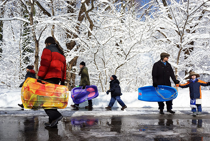 saturday snow: Major Snowstorm Hits New York City