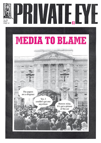 Magazine covers: Private Eye magazine, 5 September 1997