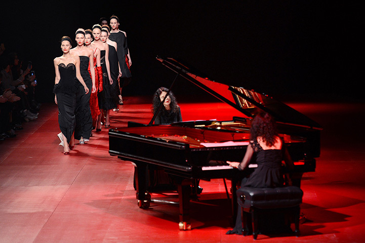 Paris fashion week day 4: Nina Ricci autumn/winter 2013 collection and French pianists