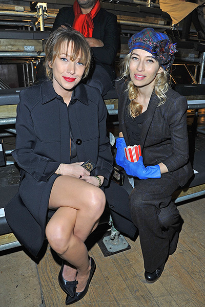 Paris fashion week day 4: Laura Smet and Alexandra Golovanoff at the Lanvin show