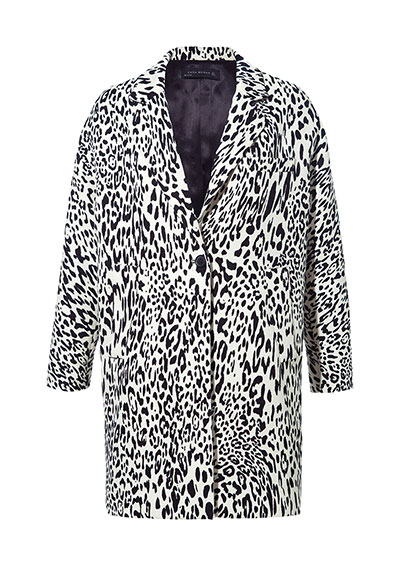 Bright clothes: Bright clothes for bad weather leopard print Zara coat