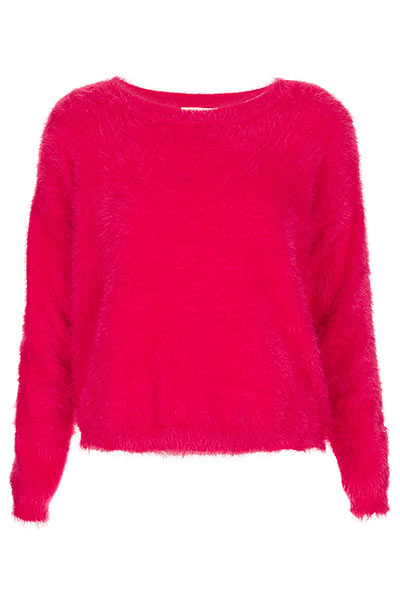 Bright clothes: Bright clothes for bad weather Fluffy pink jumper by Oh my Love