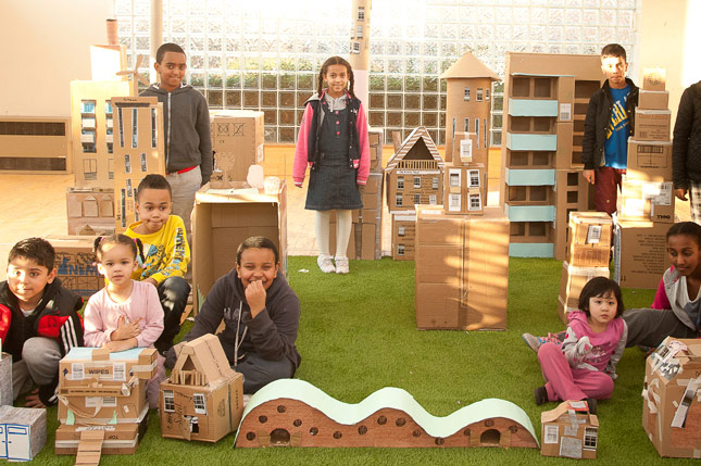 catalyst1: Children with their cardboard creations