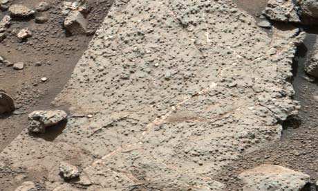 Mars Rover Drills into Surface