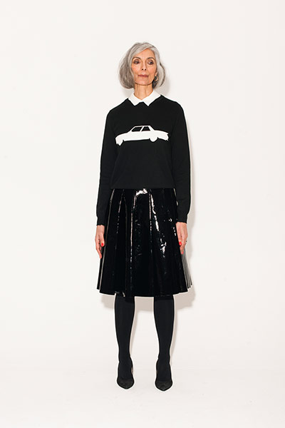 All Ages monochrome: black skirt black jumper