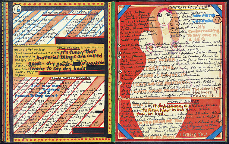 Dorothy Iannone: Extracts from a Cookbook, 1969 