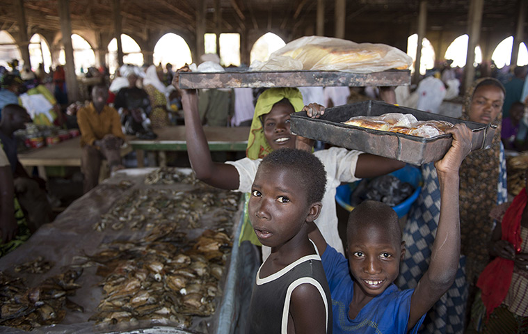 24 hours: Gao, Mali: Young traders work in the market