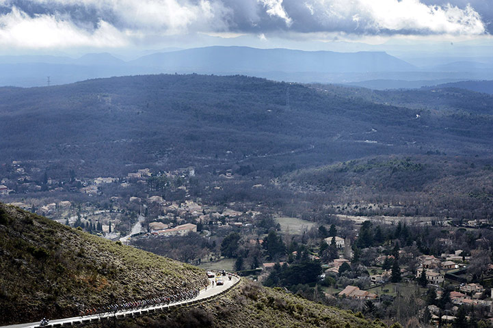 Best of the week: The pack rides during the sixth stage of the 71st Paris-Nice cycling race