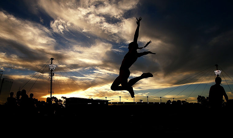 Best of the week: Kerrie Perkins of the ACT competes in the womens Long Jump 
