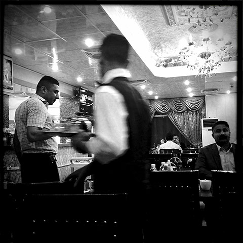 Baghdad: diners at the popular Haje Khodary restaurant in Baghdad