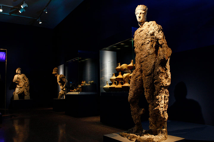 Antikythera shipwreck:  Hermes statue. The ''Antikythera Shipwreck'' exhibition