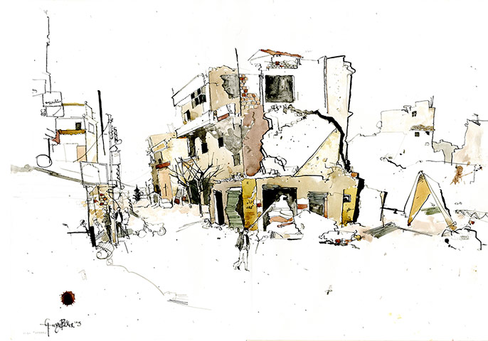 Syrian scenes: Taftanaz town