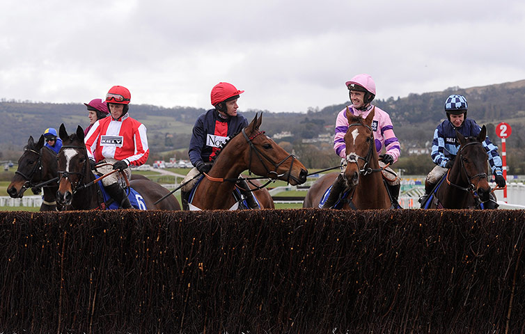 Cheltenham gold cup: Jockeys Barry Geraghty and Ruby Walsh share a joke 