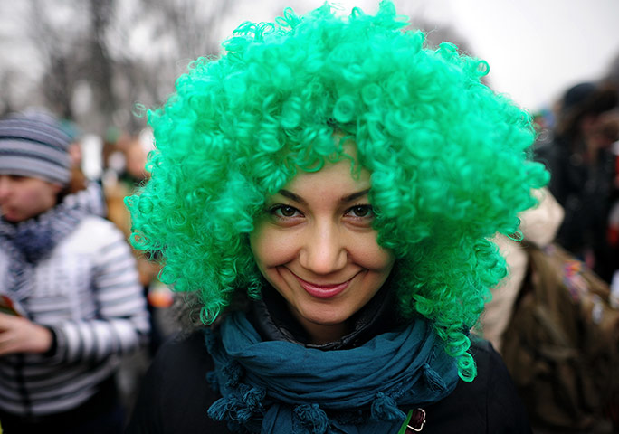 St Patrick's Day Parade: St. Patrick's Day celebrated in Moscow