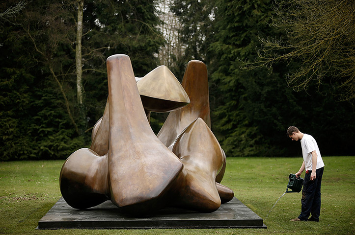 24 hours: Perry Green, England: Henry Moore's Three Piece Sculpture 